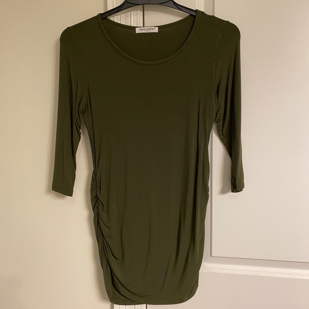 Green Maternity Shirt